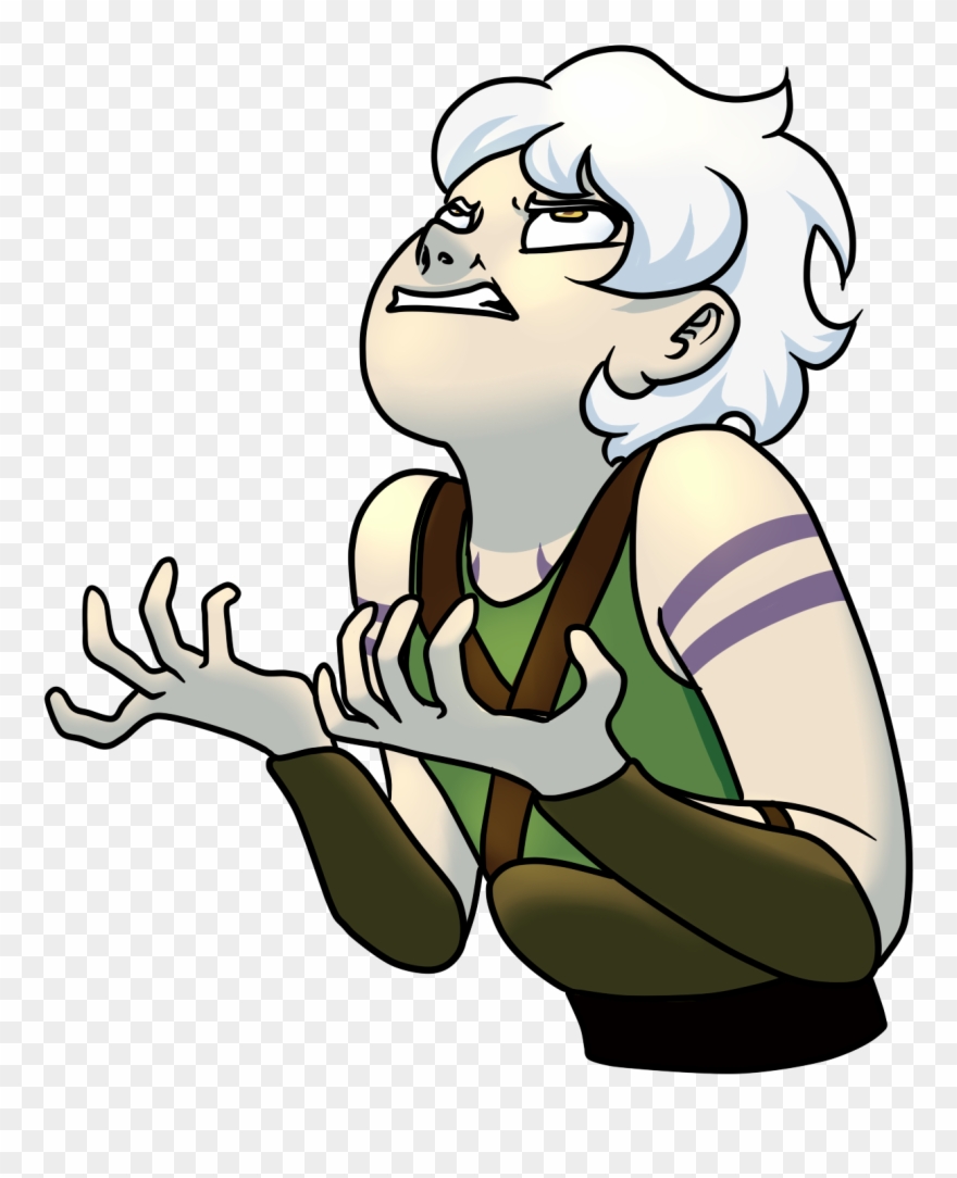 Exasperated Ashe - Cartoon Clipart