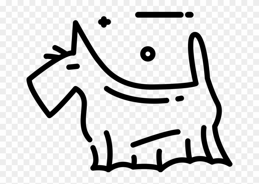 Scottish Terrier Rubber Stamp Clipart