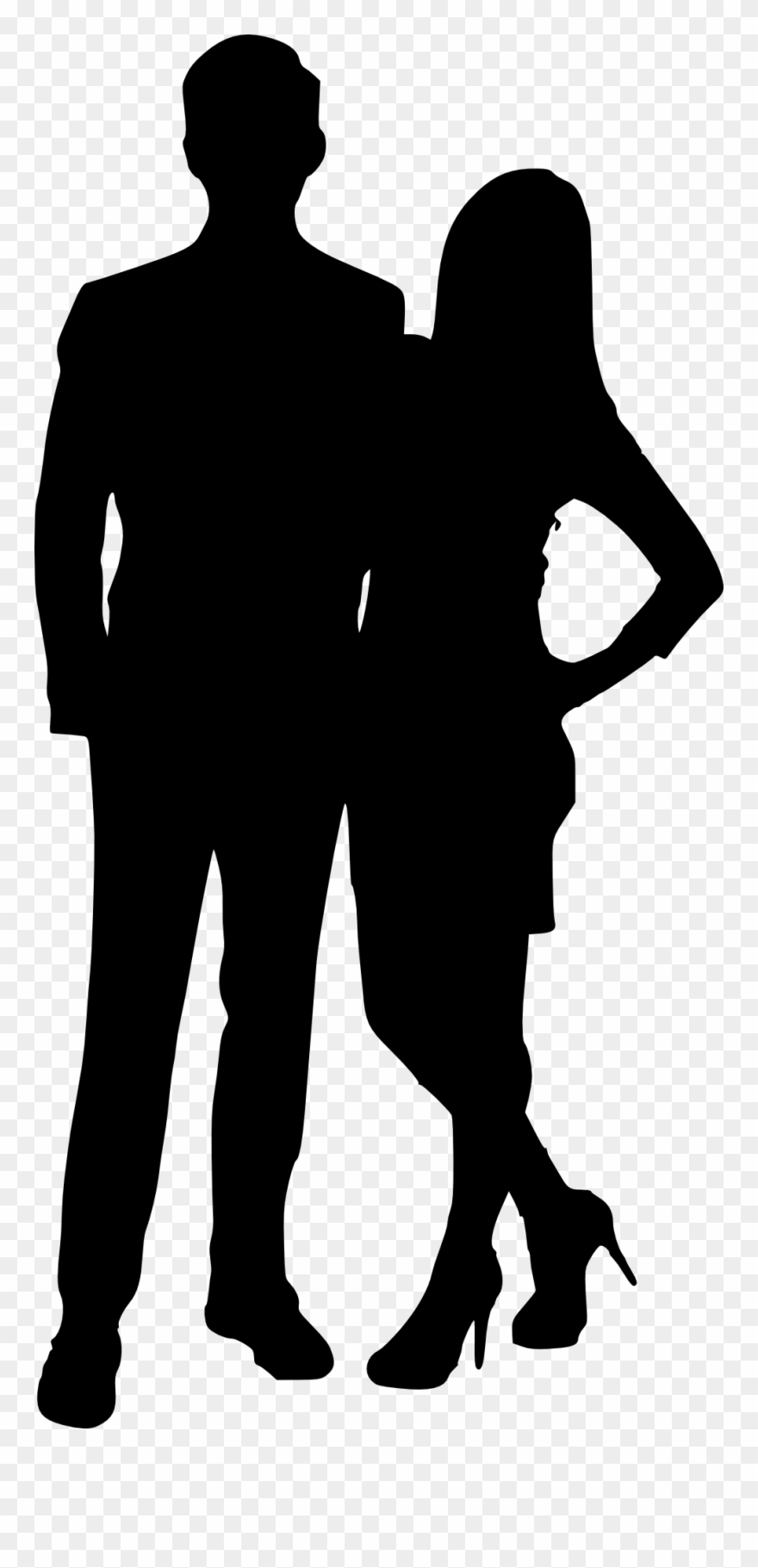 Free Download - Couple Silhouette Png Clipart