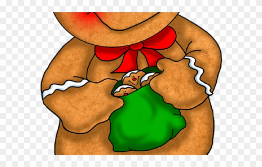 Gingerbread Clipart Gingerbread Boy - Gingerbread Girl On Transparent Background - Png Download
