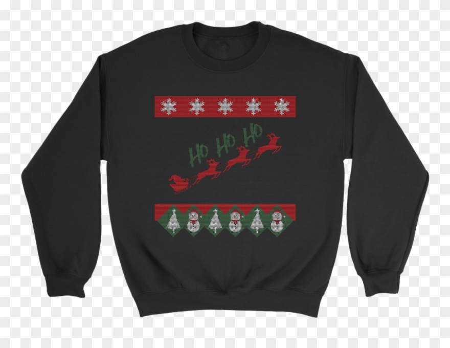 Ugly Christmas Sweater Print Mens Sweatshirt - Shirt Clipart