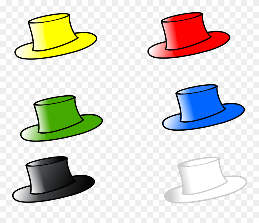 5 Hats Clip Art - Png Download