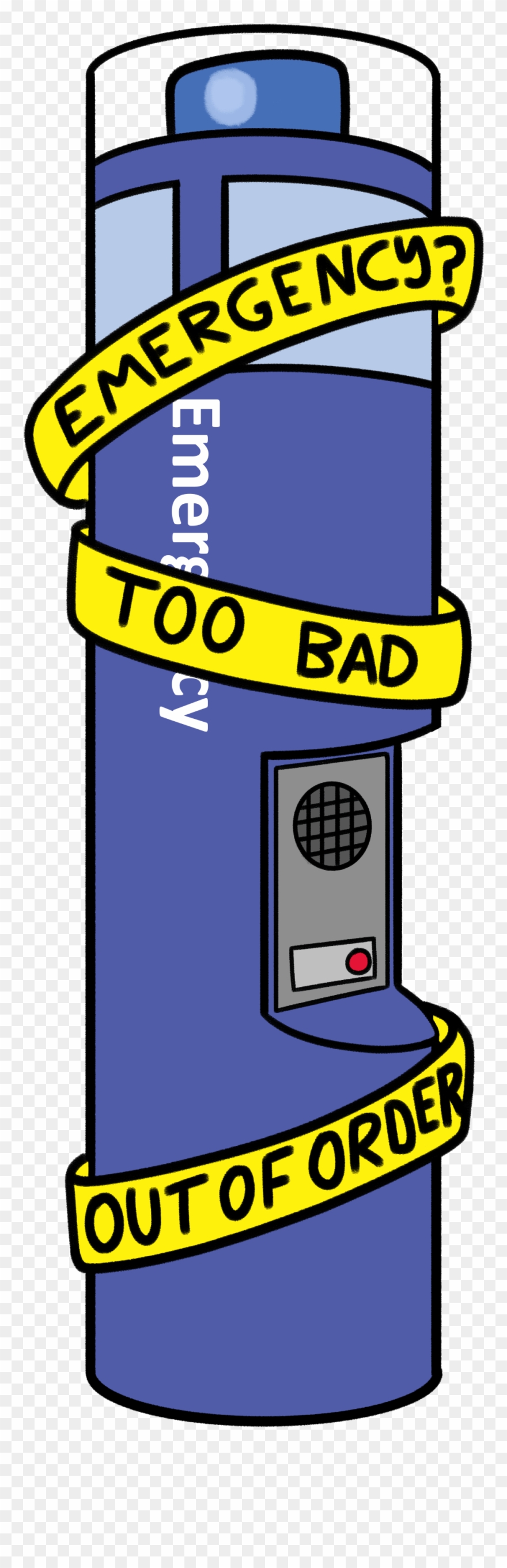 Emergency Call Box Unrepaired For Months Clipart