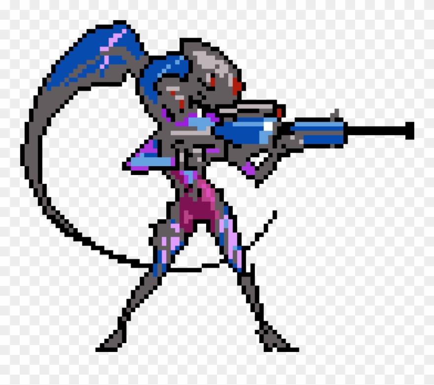 Widowmaker - Overwatch Pixel Art Widowmaker Clipart
