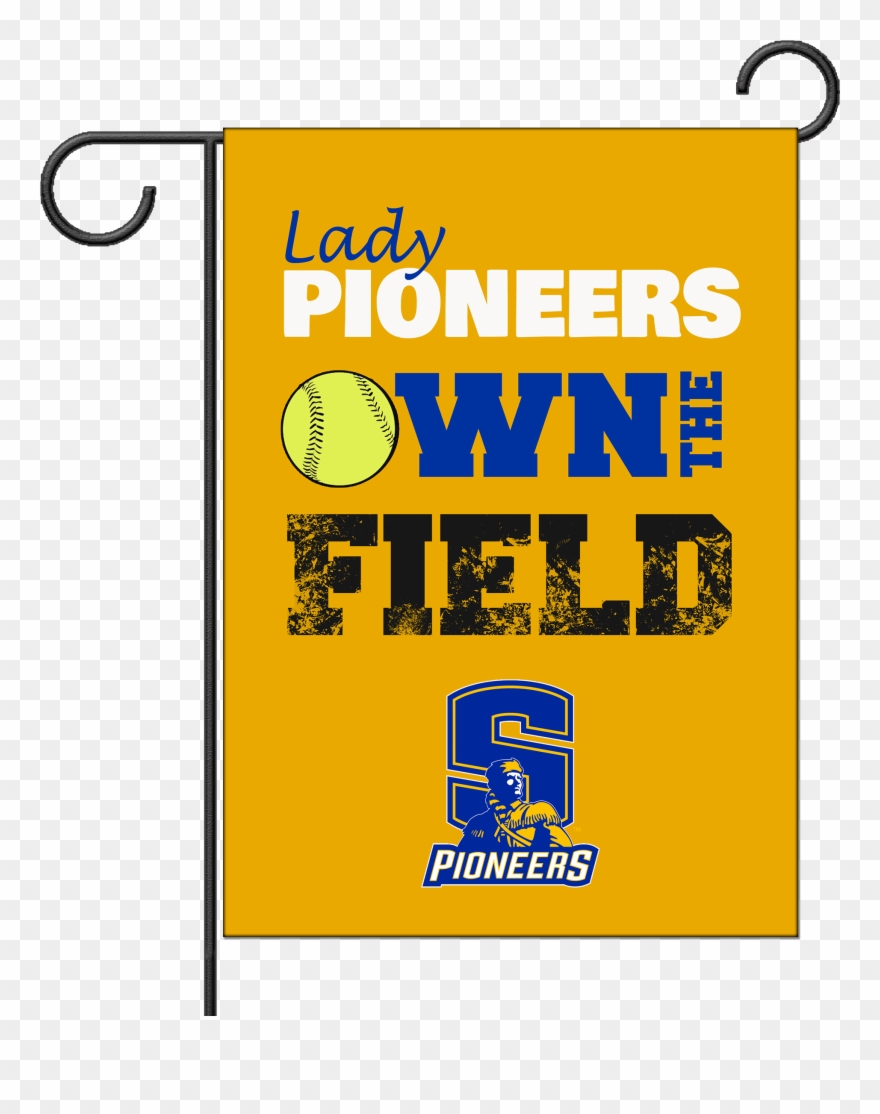 Stillwater Lady Pioneers Softball Garden Flag - Stillwater High School Clipart