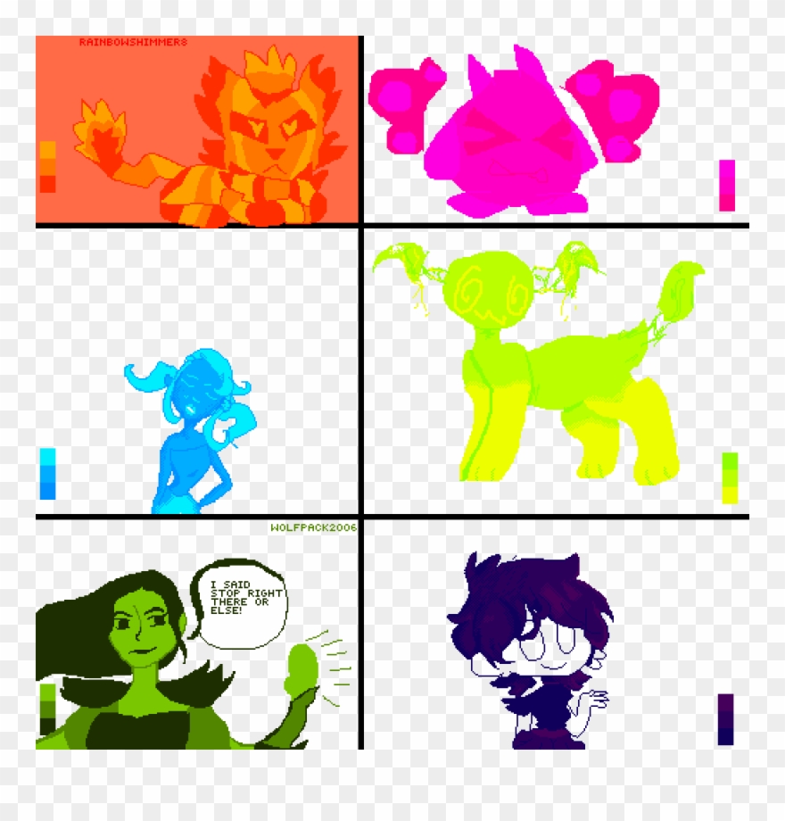 Pink Winged - Color Clipart