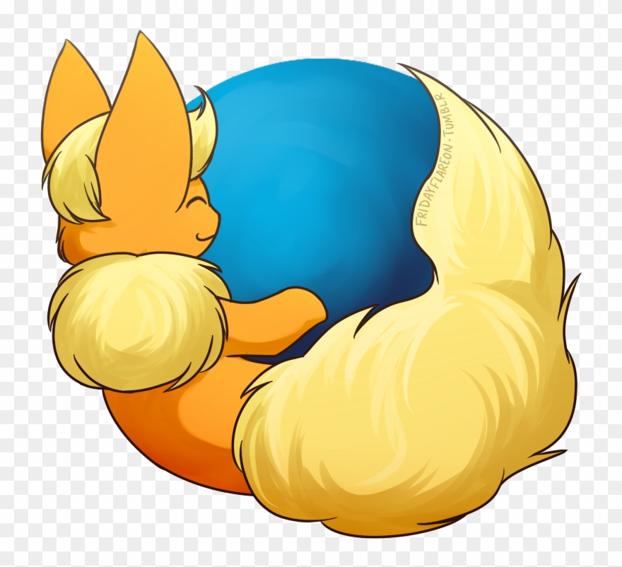 Flareon Switch To Mozilla Fire Poof Today - Cartoon Clipart