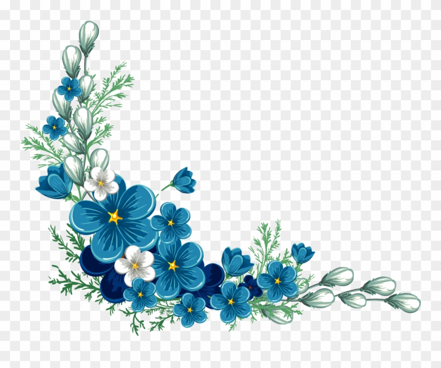 Flower Border Design Transparent Background Clipart