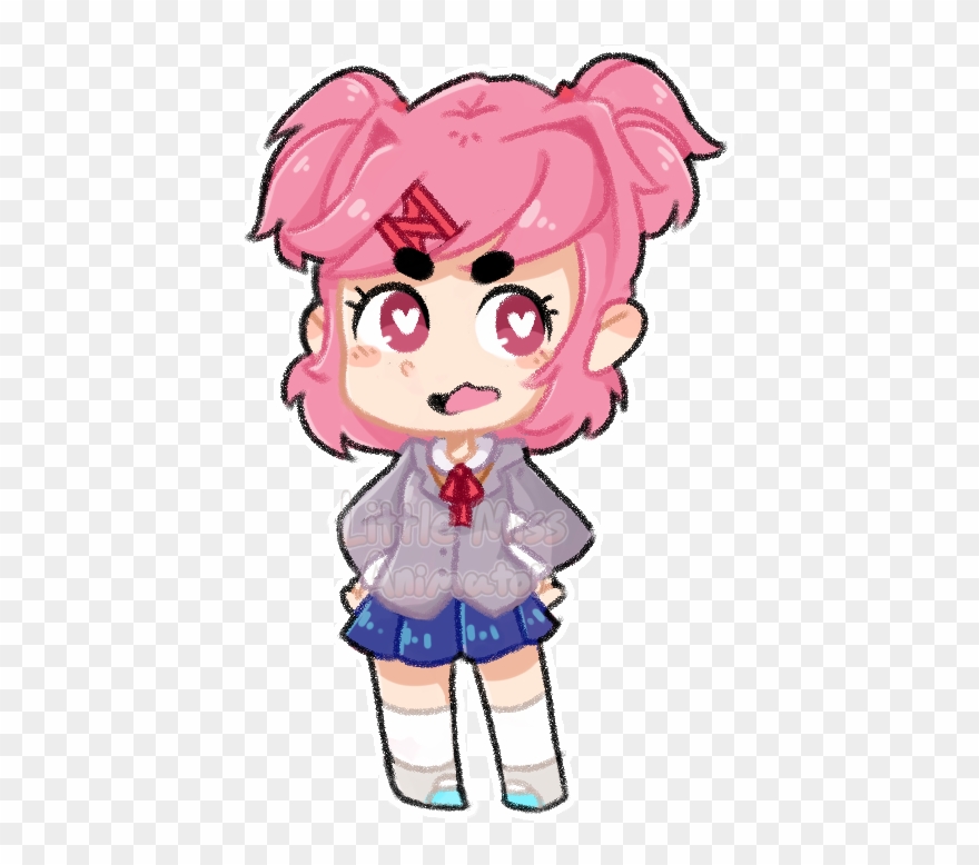 Random Natsuki Chibi - Cartoon Clipart