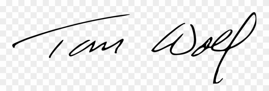 Tom Wolf Signature - Governor Tom Wolf Signature Clipart