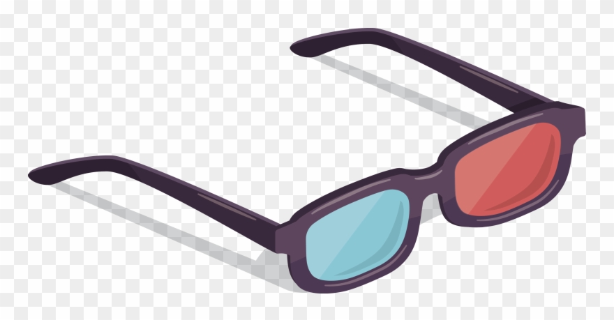Polarized Cinema System Glasses Vector 3d Film Clipart - Vector 3d Glasses Png Transparent Png