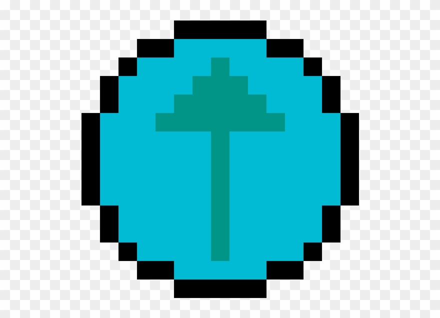 Power Up - Minecraft Ball Pixel Art Clipart