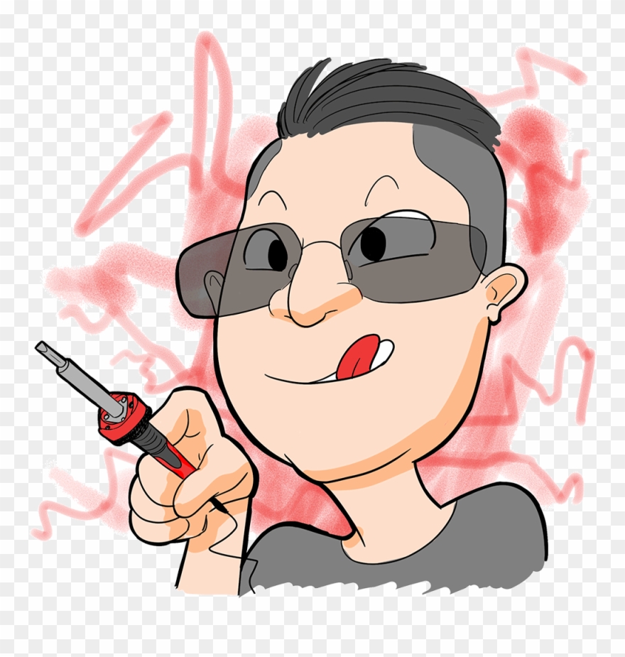 Simon Mo Loves Soldering - Cartoon Clipart