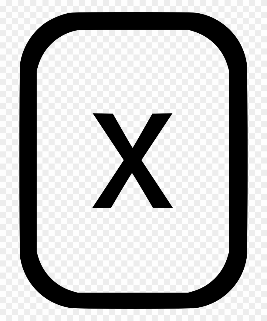 Lowcase Letter X Latin Alphabet Comments Clipart