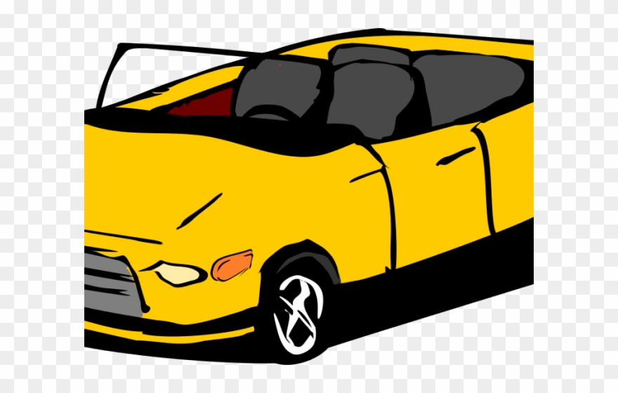 Taxi Cab Clipart Sasakyan - Car - Png Download