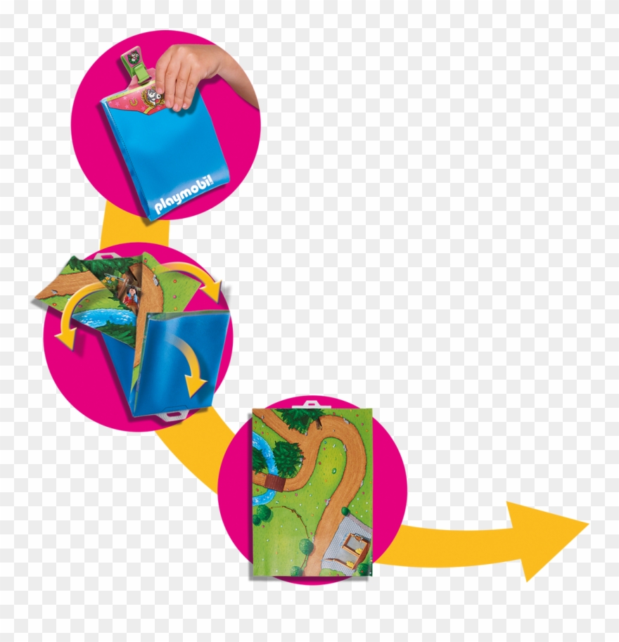 Buy Playmobil 9331 Pony Walk Play Map Pony-spaziergang - Playmobil 9331 Play Map Pony Trip Clipart