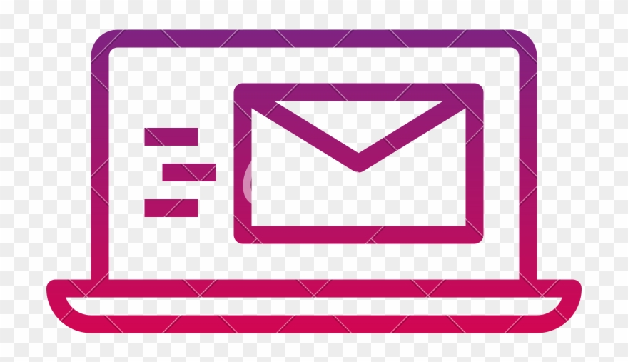 Email Icons Magenta Clipart
