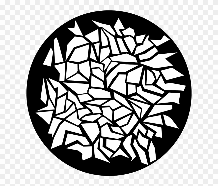 Crackling Rose - Circle Clipart