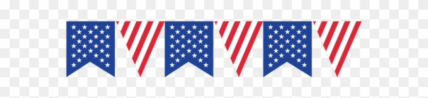 Bunting Clipart Stars And Stripes - Us Flag Bunting Png Transparent Png