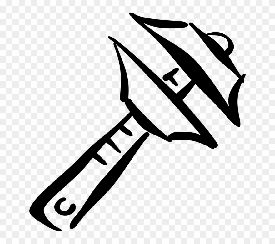 Vector Illustration Of T-square Technical Drawing Instrument Clipart