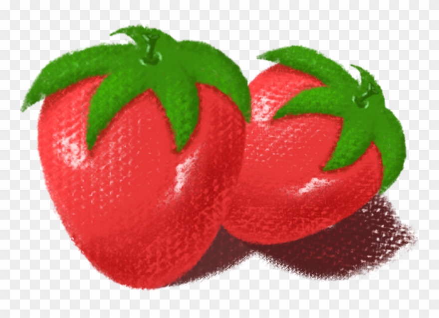 Strawberry Hand Drawn Cute Cartoon Png And Psd - Strawberry Clipart