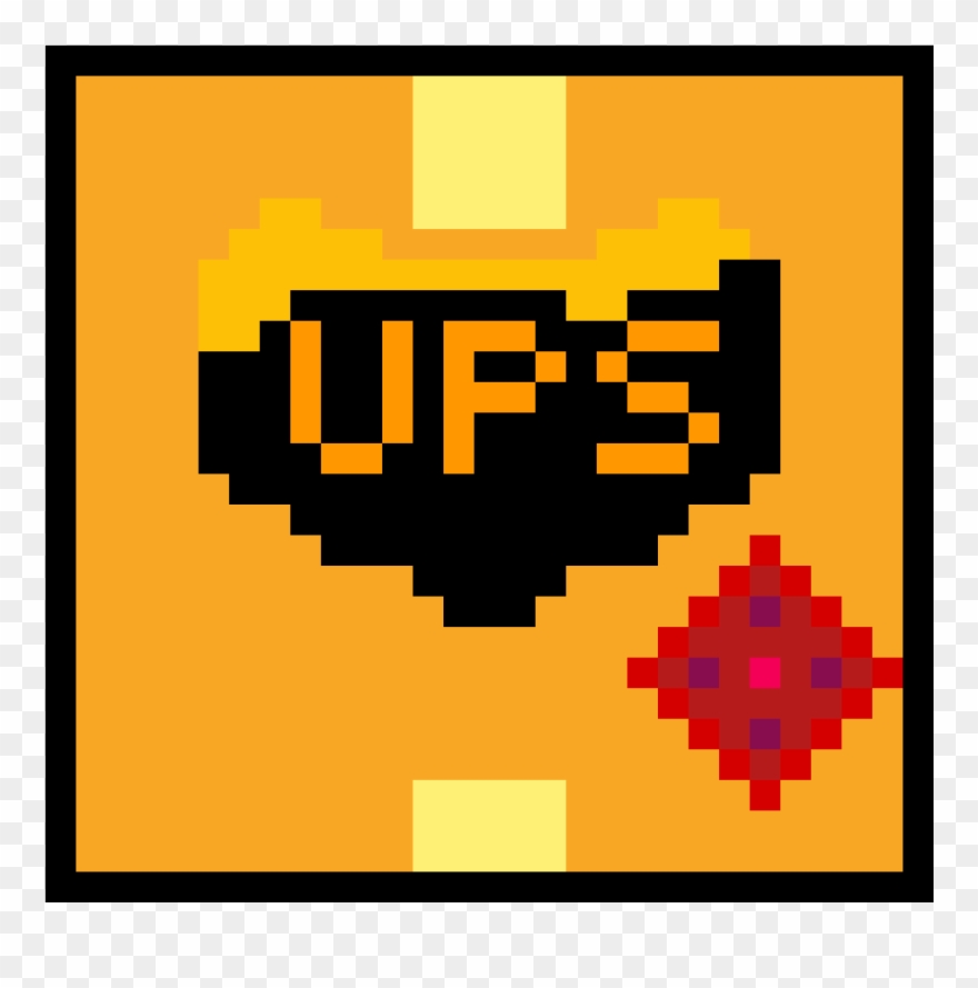Ups Box - Pixel Art Gas Mask Clipart