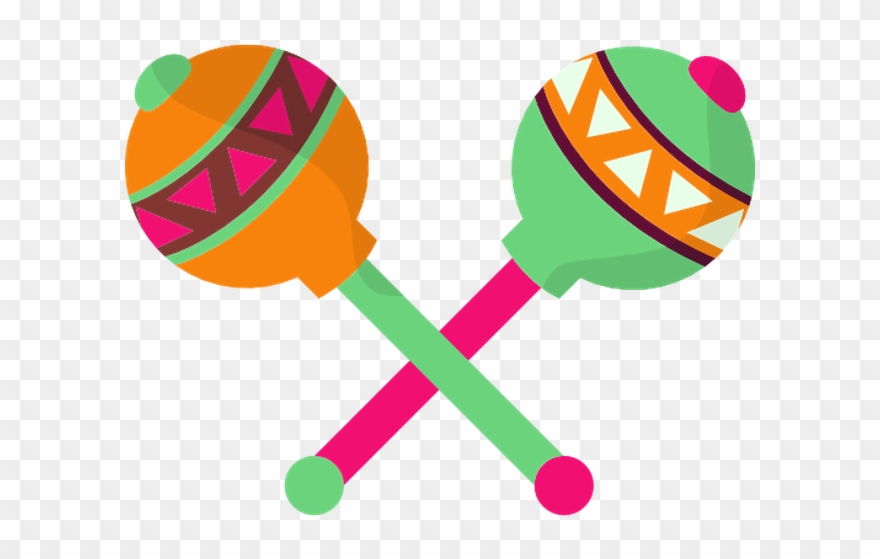 Maraca Cuisine Instruments - Life Is A Fiesta Clipart