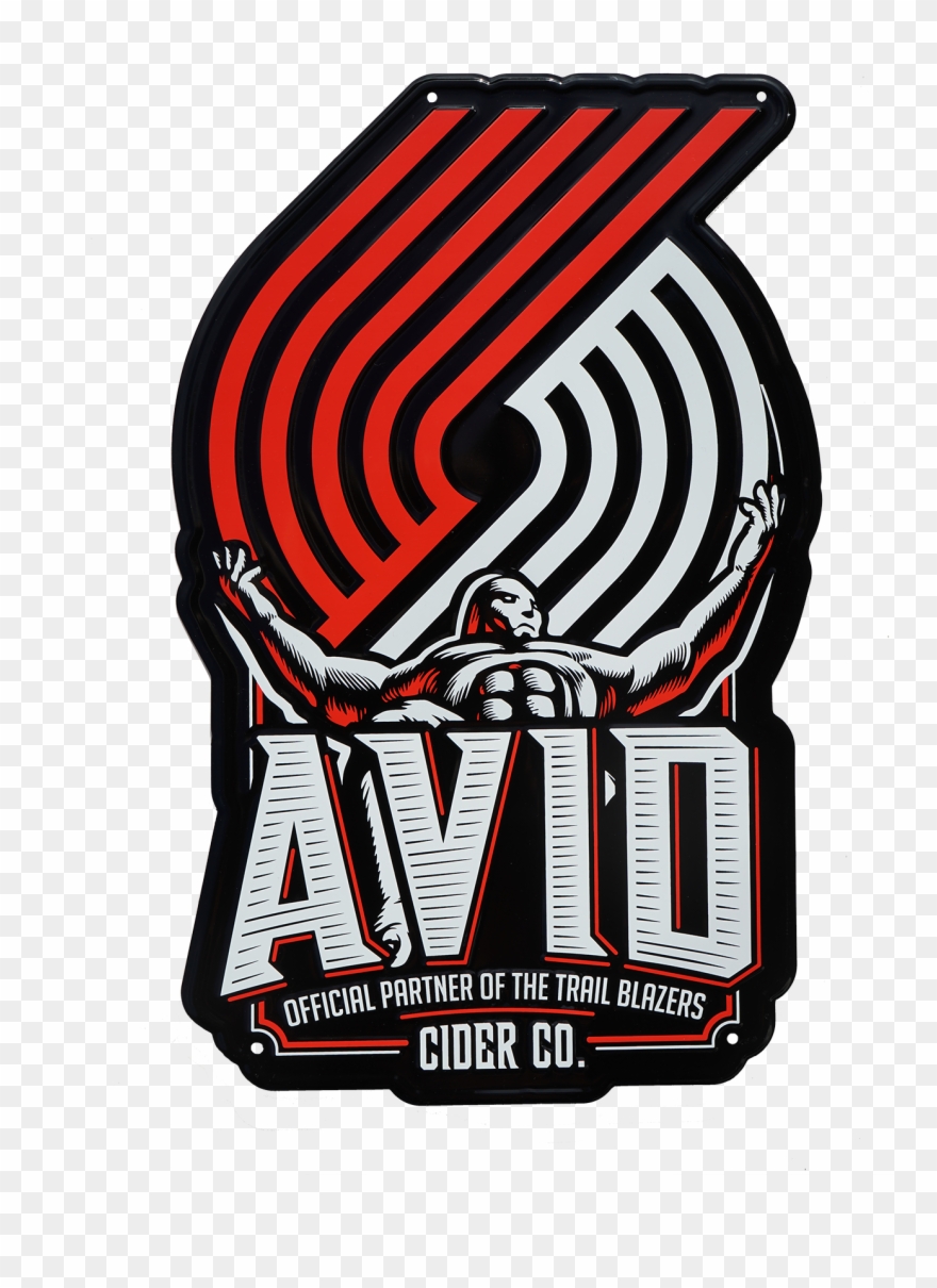 Blazers Tin Tacker - Trail Blazers Vs Okc Clipart