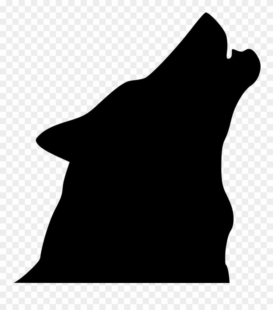 Info - Howling Wolf Head Silhouette Clipart