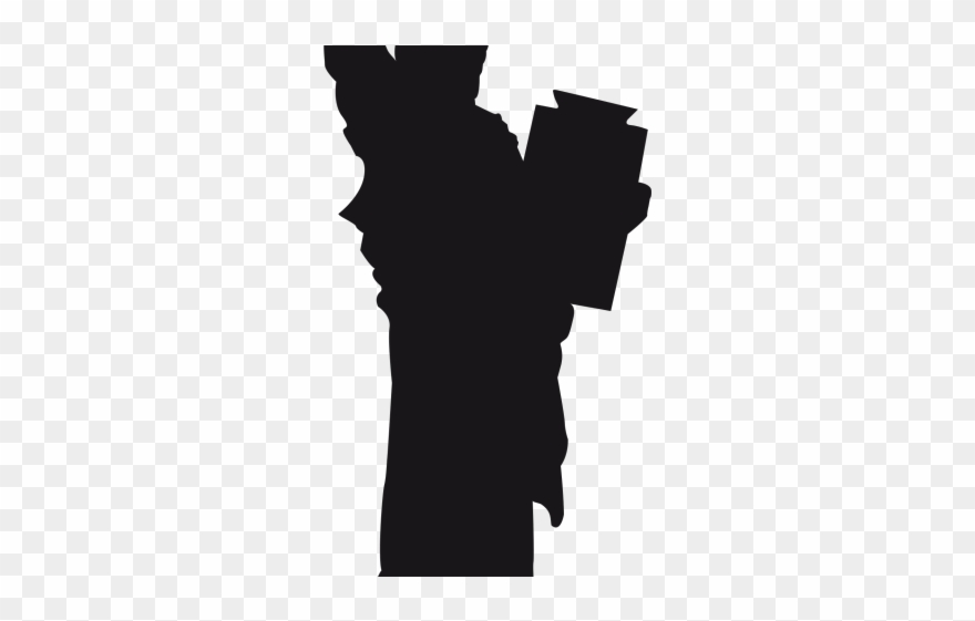 Landmark Clipart Statue Liberty - Silhouette - Png Download
