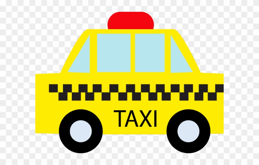 Taxi Clipart Yellow Taxi - Png Download