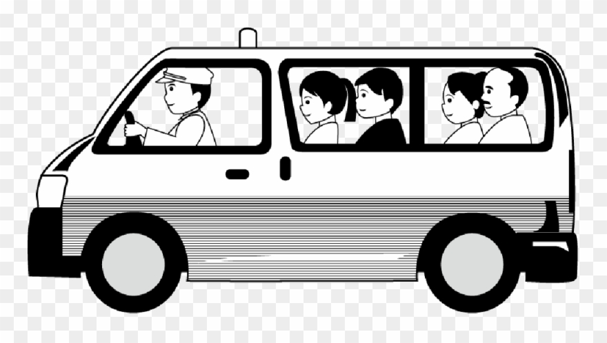 Taxi Clipart In Black And White - Taxi Clipart Black And White - Png Download
