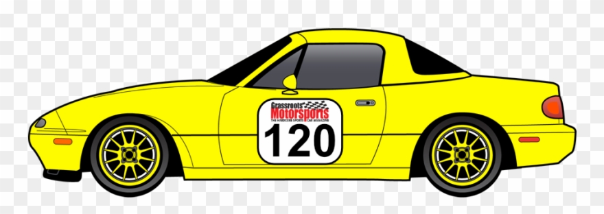 1996 Mazda Miata - Race Car Clipart