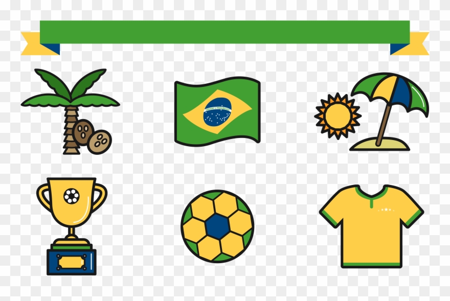 Rio Clipart Olympic Flag - Adornos De Brasil - Png Download