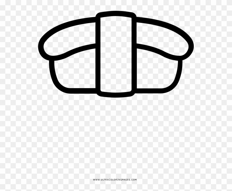 Sushi Coloring Page Clipart