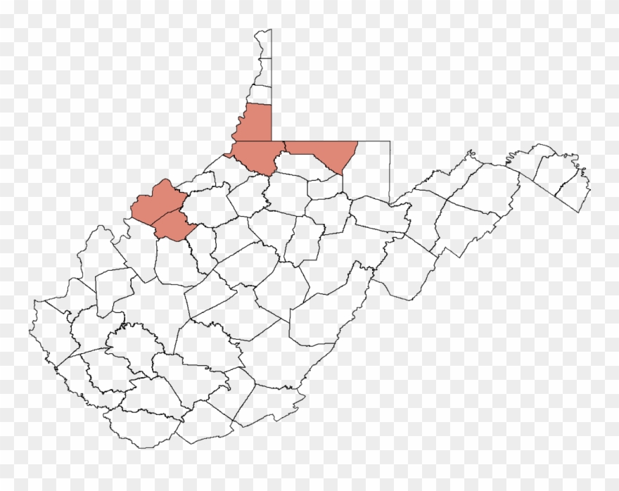 Diploceraspis Fossils In Wv 3 Deleted - Map Of West Virginia Clipart