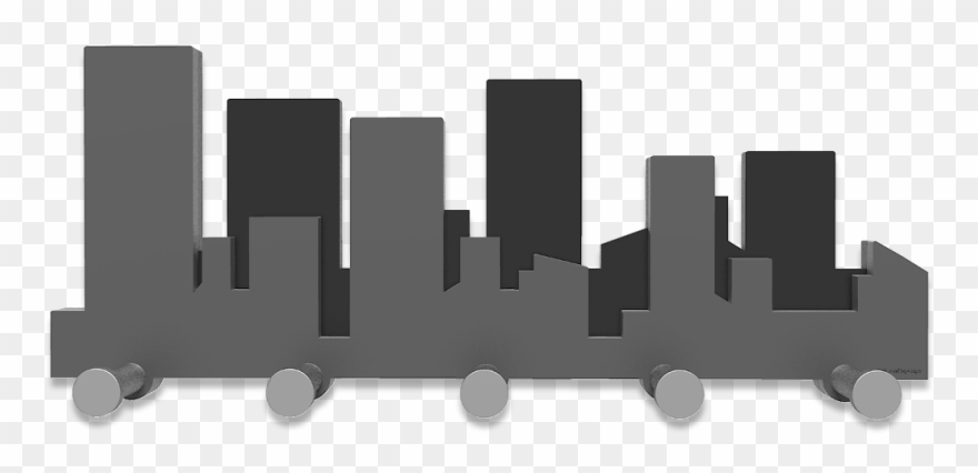 Appendiabiti Da Parete Skyline - Clothes Hanger Clipart