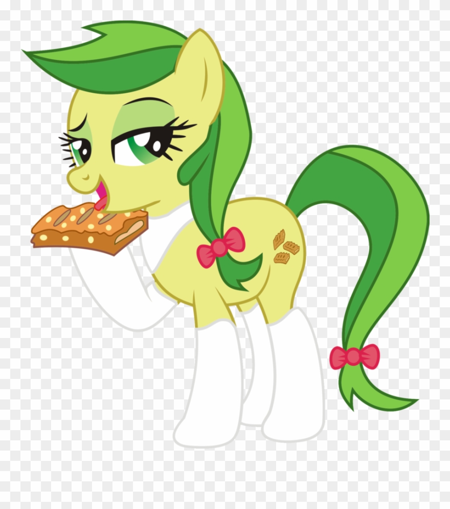 Applejack Pony Fritter Green Flower Flowering Plant - Mylittlepony Clipart
