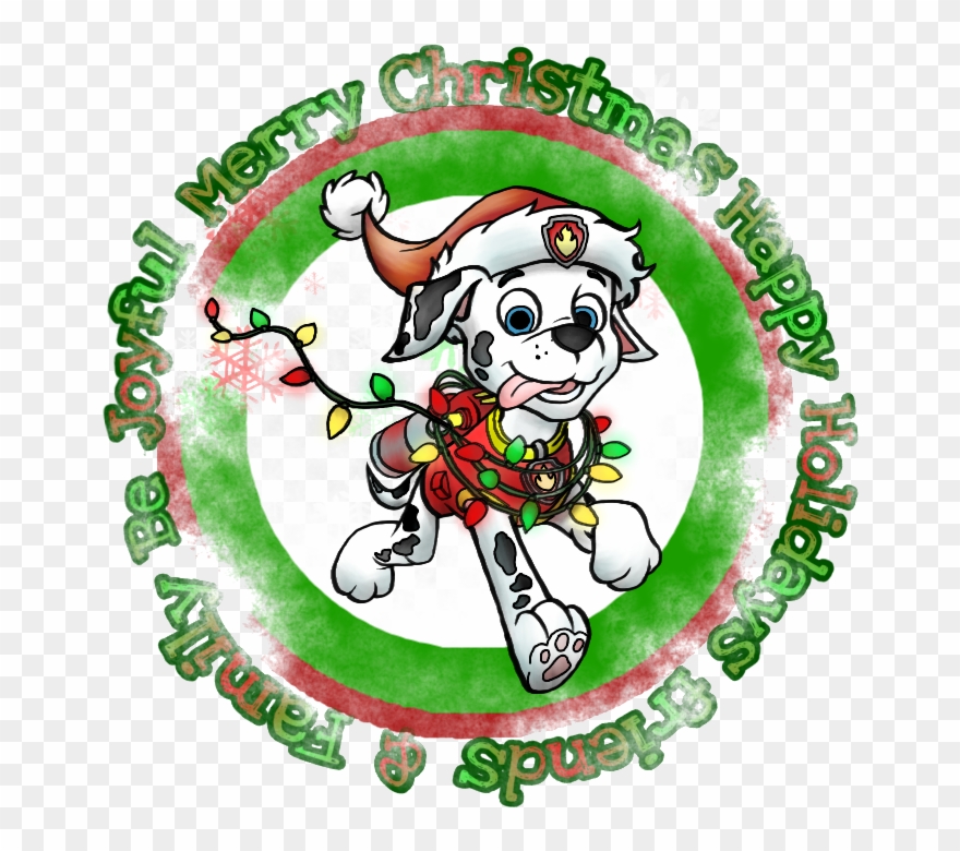 Christmas Marshall By Katastra Paw Patrol, Marshalls - Cartoon Clipart