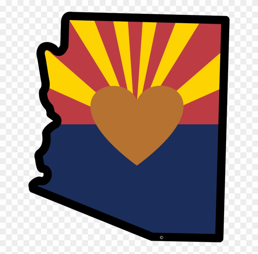 Arizona - State Of Arizona Heart Clipart