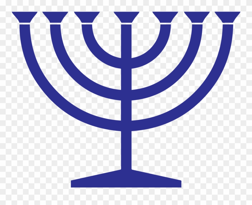 Feasts & High Holidays - Jewish Symbols Menorah Clipart
