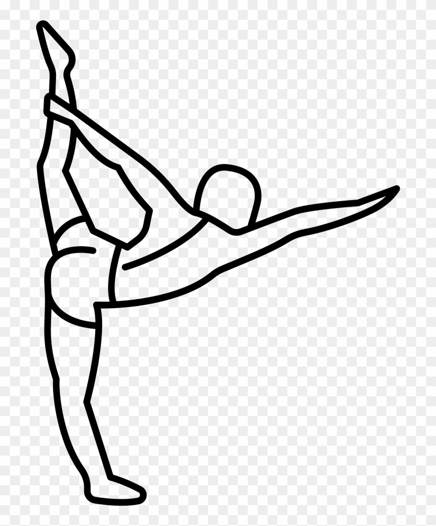Man Standing On His Right Leg Stretching Left Leg And - Stretching Clipart
