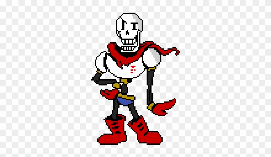 Papyrus Hd - Pixel Art Undertale Papyrus Clipart