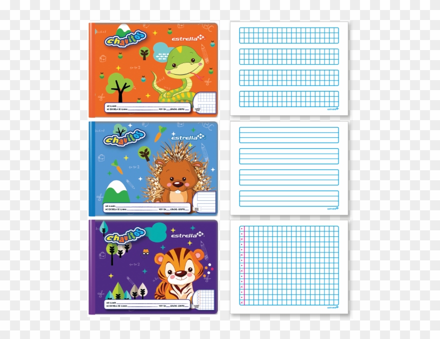 Cuaderno Cosido Preescolar 2da Etapa - Cuaderno Cuadro 10 Mm Clipart