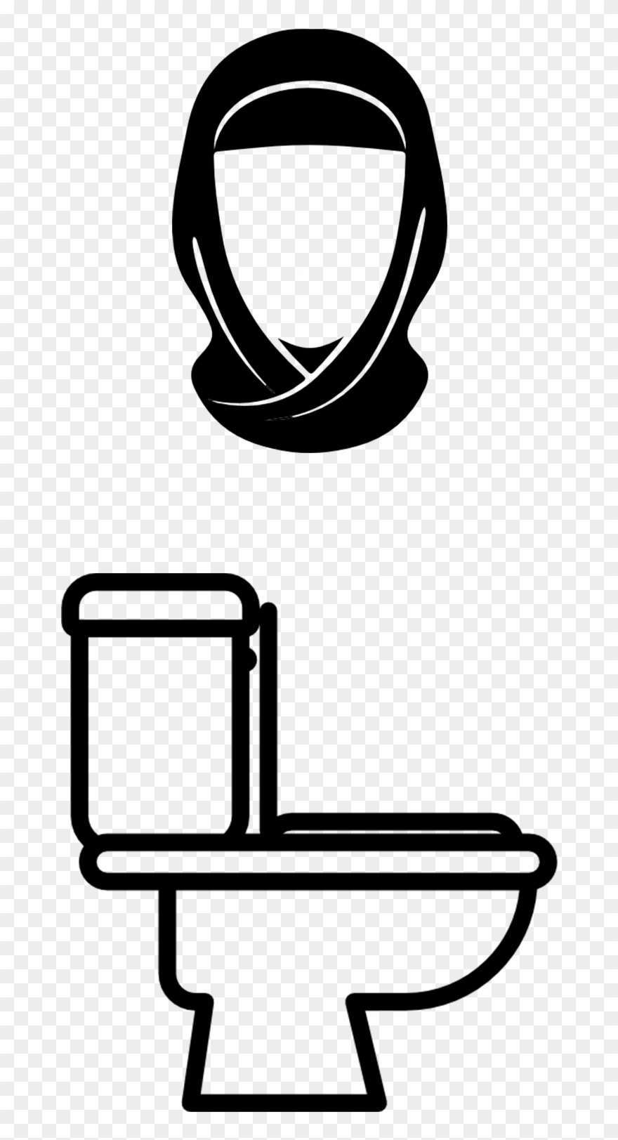Women's Toilet Sign - Toilet Clipart