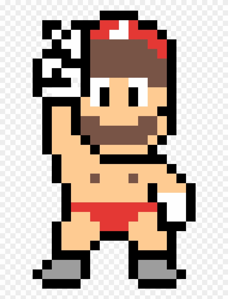 Sexy Mario - Mario 8 Bit Art Clipart