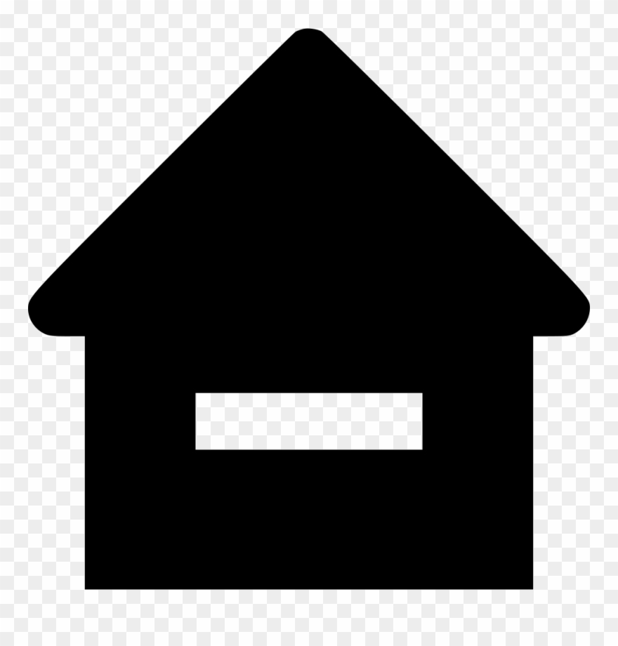 Subtract Comments - Home Icon Png Black Clipart
