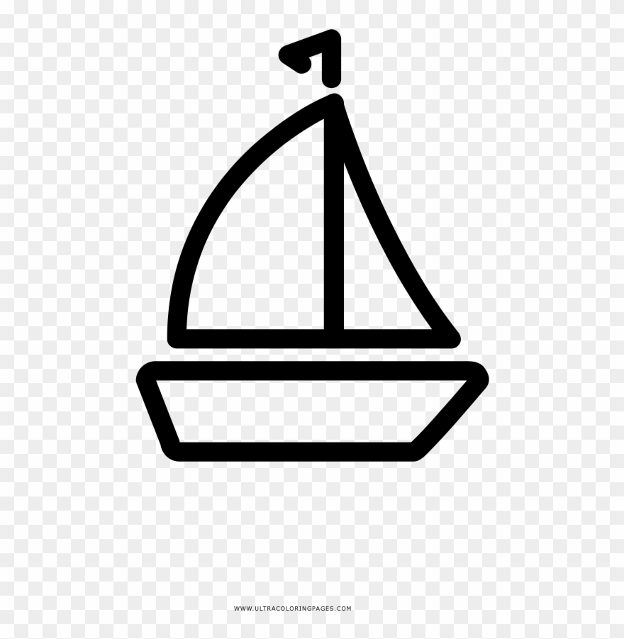 Sail Boat Coloring Page - Sailboat Clipart