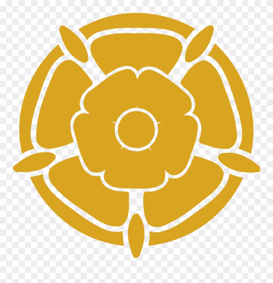 Open - Tudor Rose Vector Png Clipart