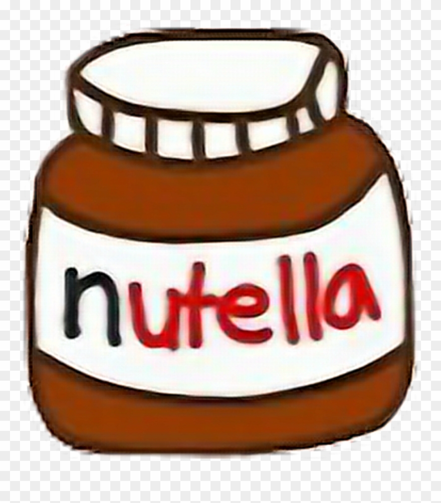 Nutella Sticker - Nutella Tumblr Png Clipart